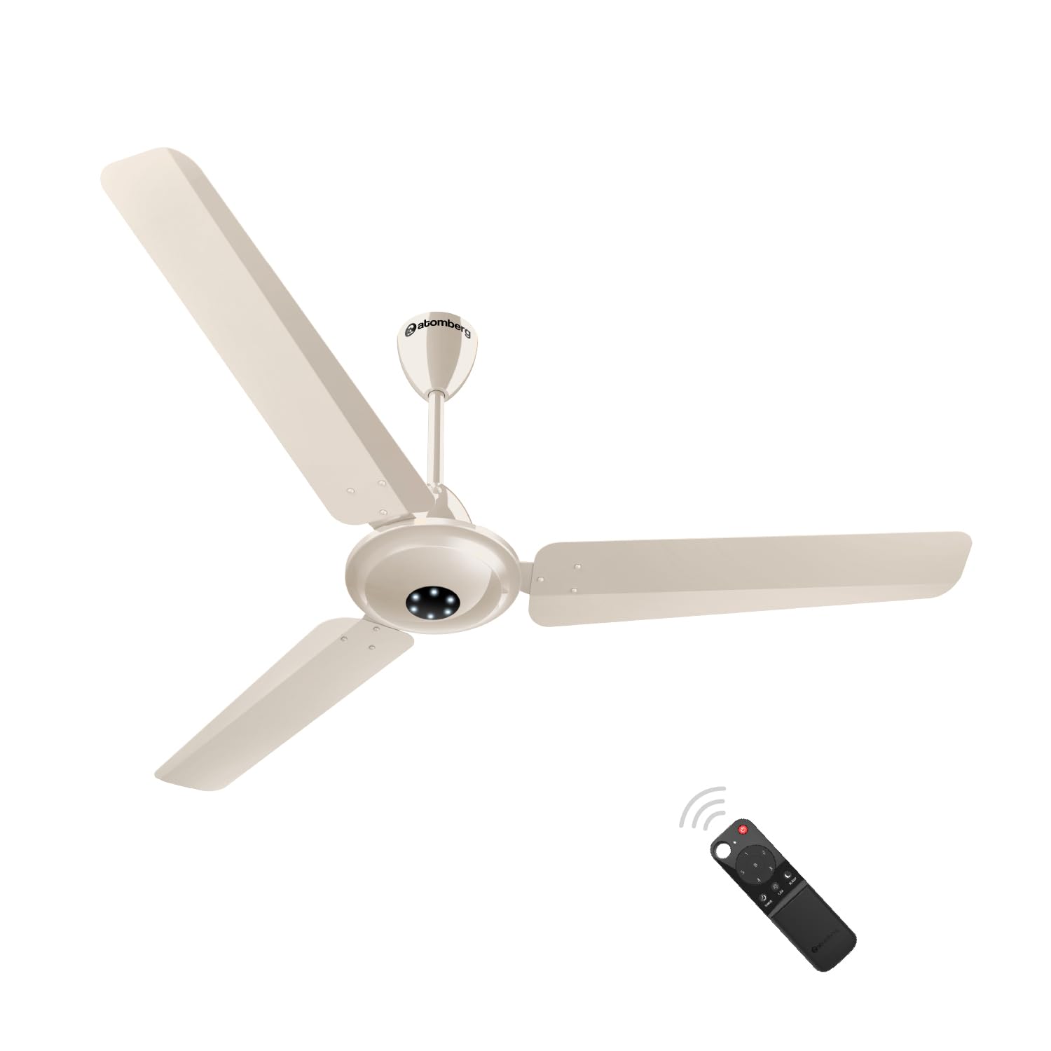 atomberg Efficio Alpha 1200mm BLDC Ceiling Fan with Remote Control | BEE 5 star Rated Energy Efficient Ceiling Fan | High Air Delivery with LED Indicators | 2 Year Warranty