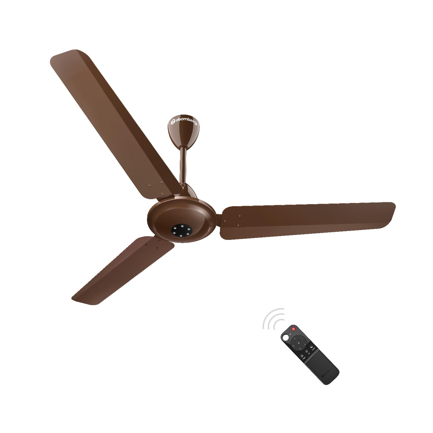 atomberg Efficio Alpha 1200mm BLDC Ceiling Fan with Remote Control | BEE 5 star Rated Energy Efficient Ceiling Fan | High Air Delivery with LED Indicators | 2 Year Warranty