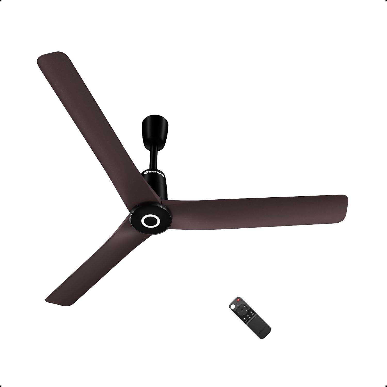 atomberg Aris Contour Smart 1200mm Voice Controlled BLDC Ceiling Fan with Remote|BEE 5 Star|Best-in-class Air Flow | Silent Operation| Designer Fan | Free Installation | 5 Year Warranty | Marble White