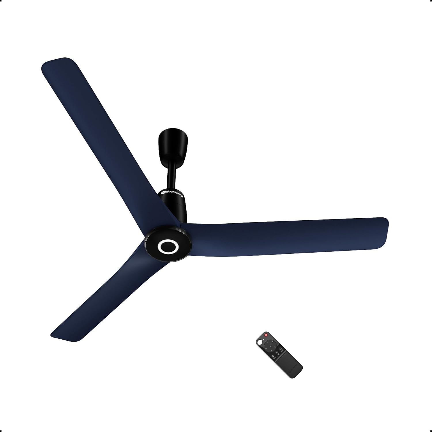 atomberg Aris Contour Smart 1200mm Voice Controlled BLDC Ceiling Fan with Remote|BEE 5 Star|Best-in-class Air Flow | Silent Operation| Designer Fan | Free Installation | 5 Year Warranty | Marble White