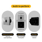 atomberg Studio+ Exhaust Fan 150mm (6 Inches) | BLDC Motor | 6.8W| Low Noise | 2000 RPM| Ideal for Bathroom& Kitchen | Easy to Clean | Installation-Round Cut (153mm) | 2 Year Warranty