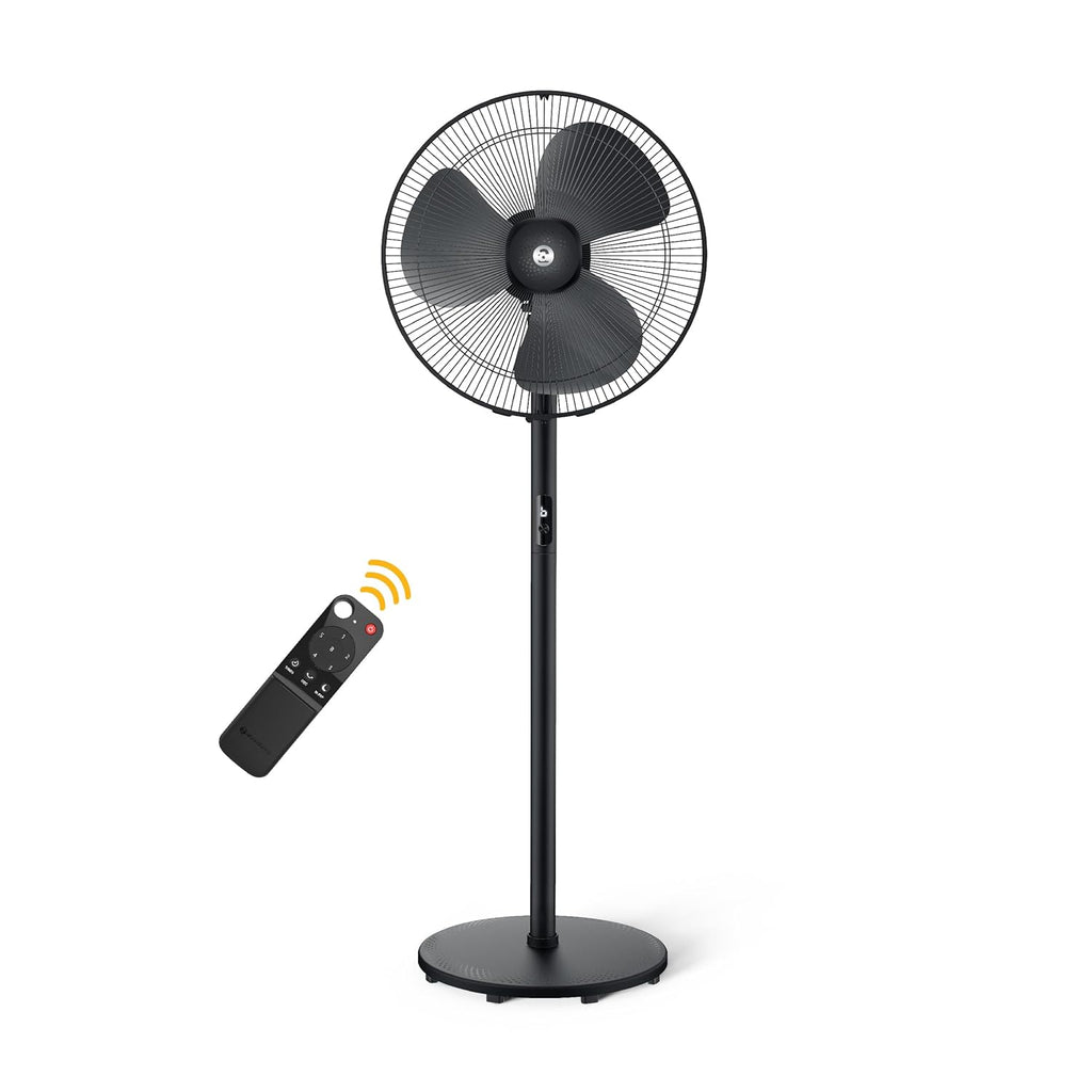 atomberg Renesa 400mm Pedestal Fan | 5-star rated | Ideal for Home & Office | Silent BLDC Stand Fan | 6 Speeds | 35W | Remote with Oscillation, Timer, Sleep | 2 Years Warranty