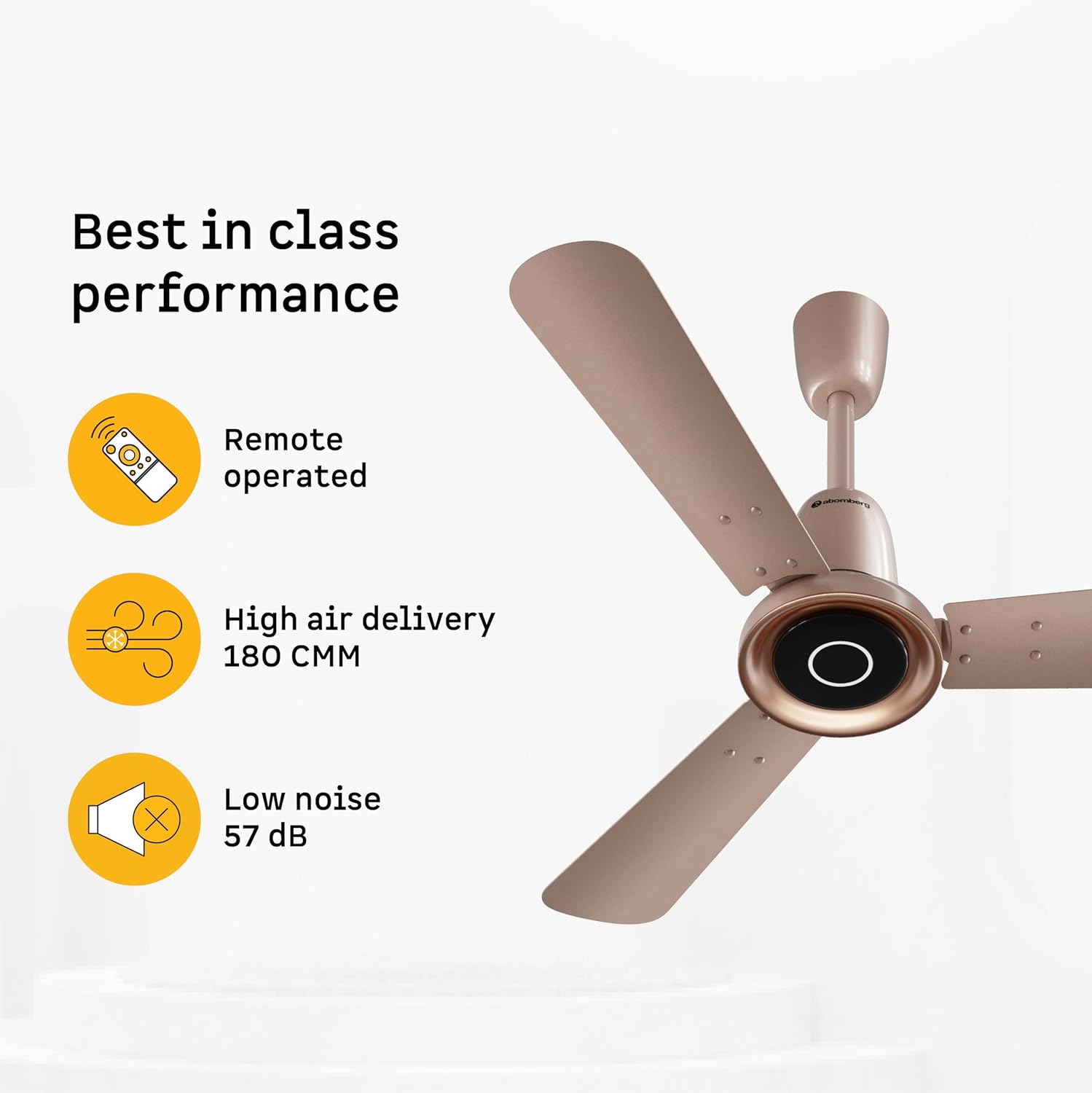 atomberg Studio Nexus Smart 900mm/1200mm BLDC Ceiling Fan with IoT & Remote Control | BEE 5-star | Newly Launched | High Air Delivery with Moonbeam Light | Low noise | 5 Year Warranty