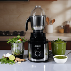 Jaipan Sonet Mixer Grinder | 1100 Watt | 3 Stainless Steel Jars | Heavy Duty Motor | ABS Body | 2 Years Warranty | Steel Black Colour