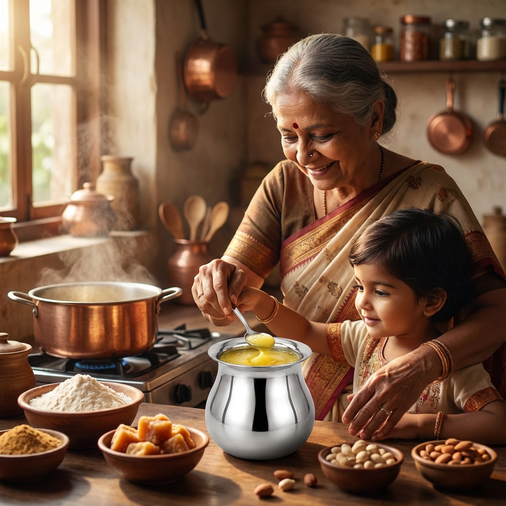 ghee pot mango inspired