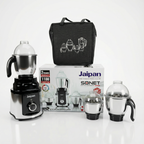 Jaipan Sonet Mixer Grinder | 1100 Watt | 3 Stainless Steel Jars | Heavy Duty Motor | ABS Body | 2 Years Warranty | Steel Black Colour