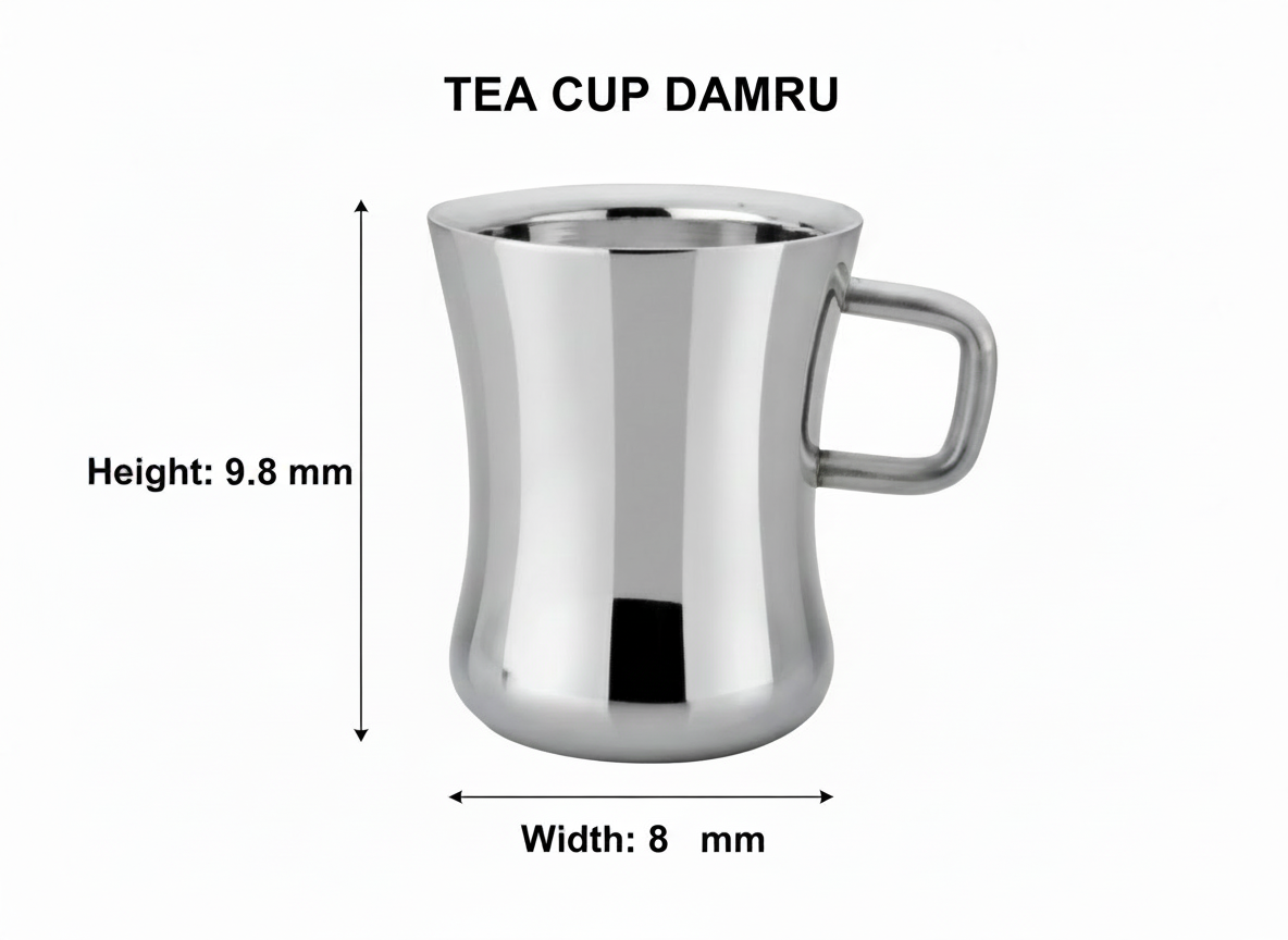 tea cup dum. Set of 6.