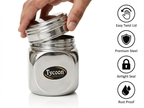 Tycoon square canister, Available in sets of up to 6. Premium stainless steel.