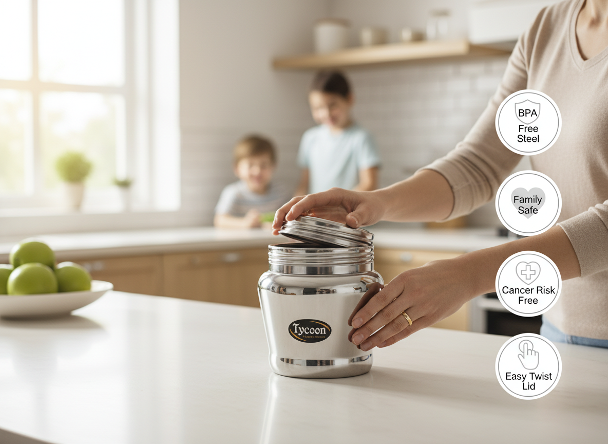 Tycoon Apple Canister available in set of upto 6.