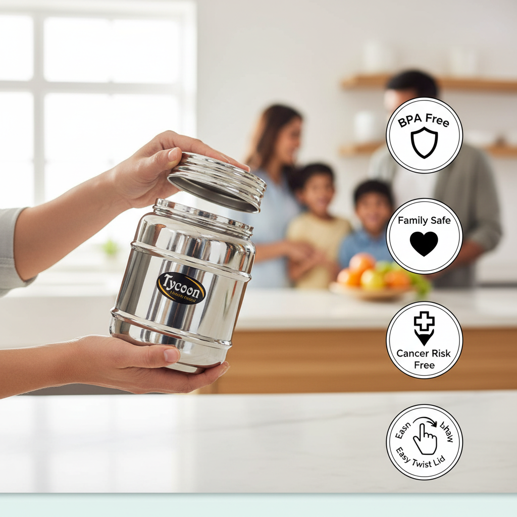 Tycoon Horlics jar Canister, available in set of upto 6.