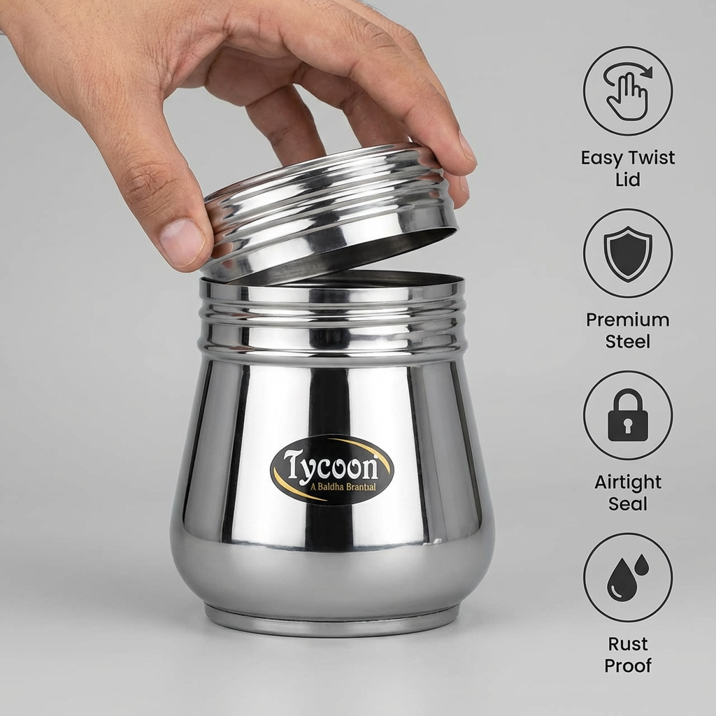 Tycoon Dalda Canister SET. Unique Design, available in set of upto 6.
