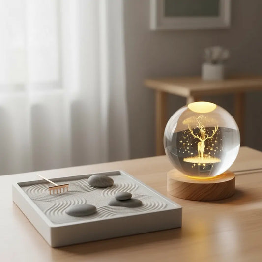 Crystal ball lamp