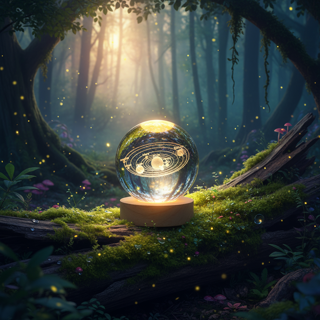 Crystal ball lamp