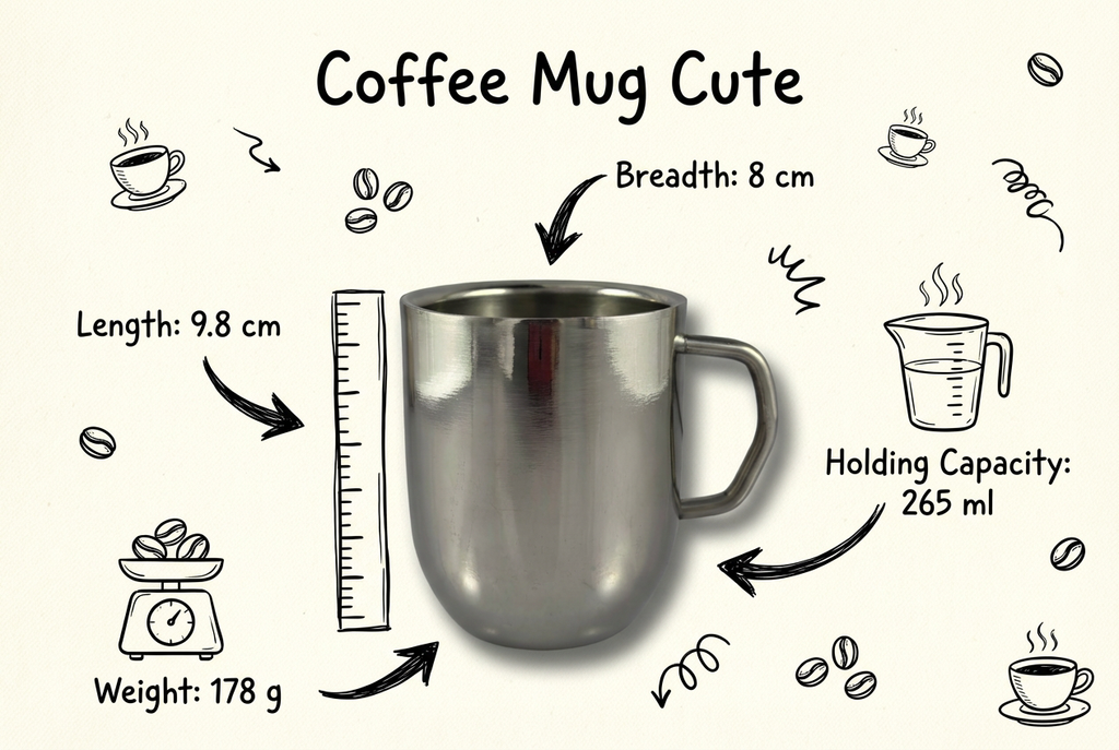 coffee mug cute. Set of 2.