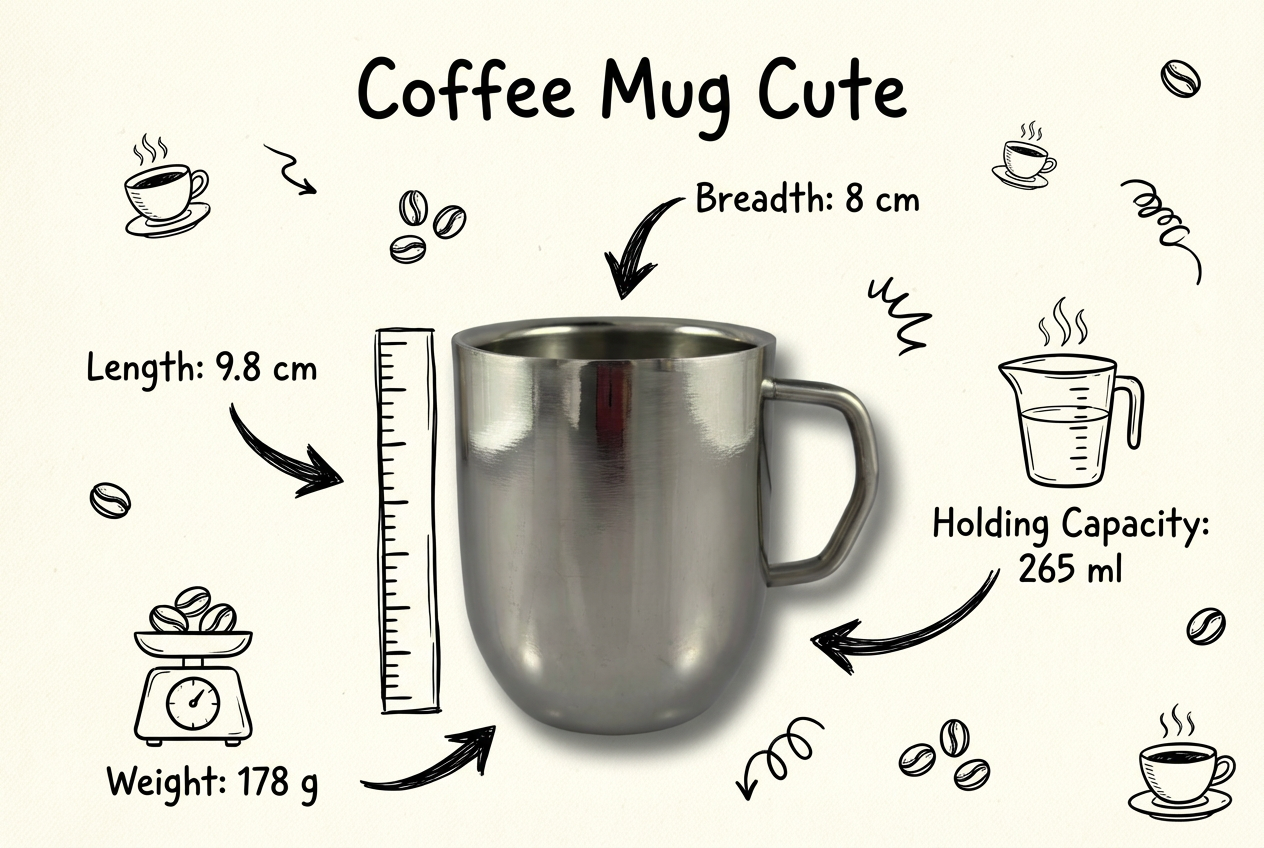 coffee mug cute. Set of 2.