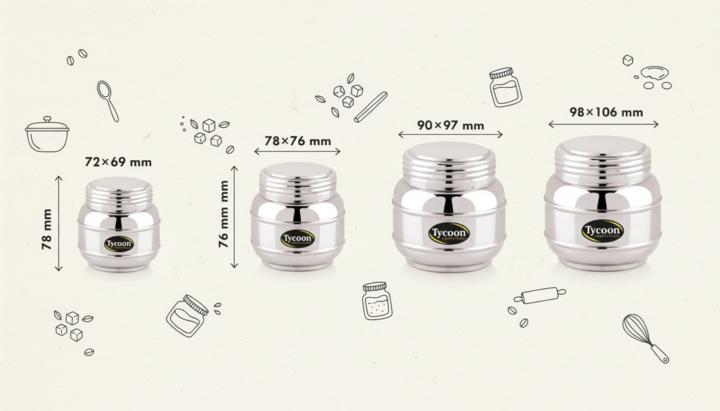 Tycoon Horlics Canister, Available in sets of up to 6.