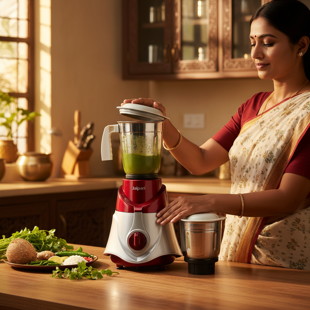 Jaipan Crystal Mixer Grinder, For Wet & Dry Grinding 550W.