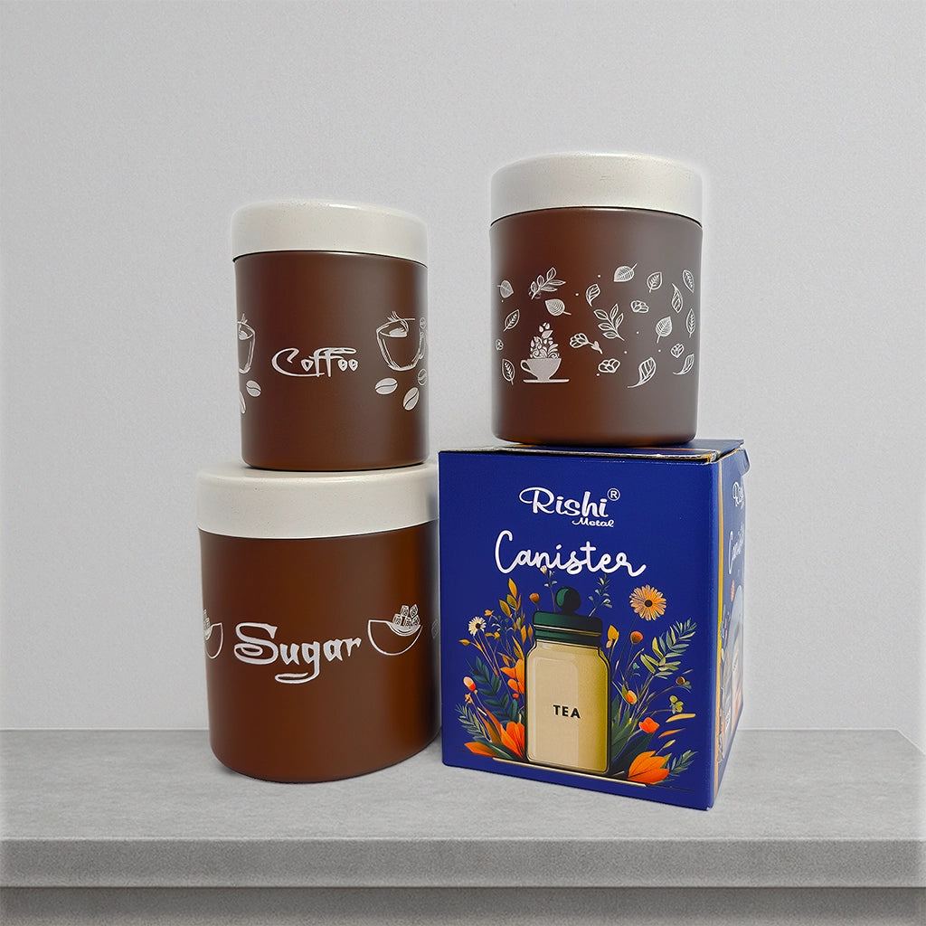 Arabian chocolate color Masterpiece In Stainless Steel SET OF 3.