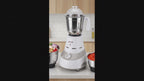 Jaipan Master Chef 750 Watts Mixer Grinder | 3 Stainless Steel Multipurpose Jars | ABS Body | Dual Tone colour | 24 months warrenty